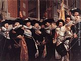 Hendrick Gerritsz Pot Canvas Paintings - Officers of the Civic Guard of St Adrian